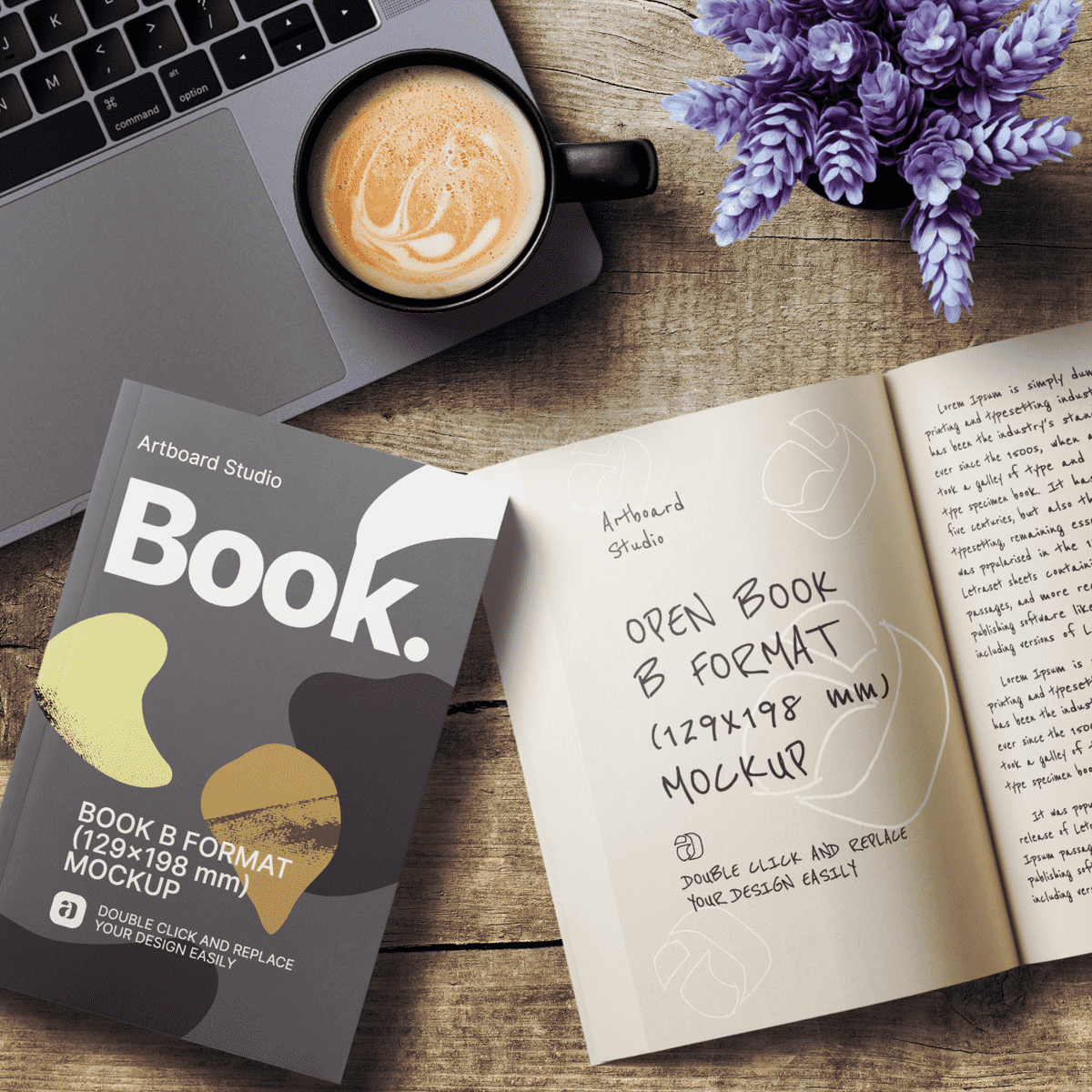 Because everyone is pressed for time, the need to look up the summary of this book or that one is sometimes a priority. B Format Book Mockup Template