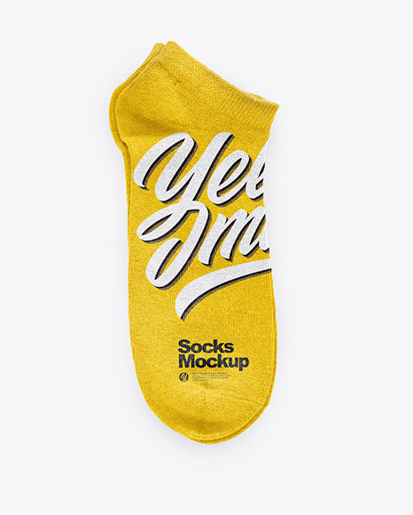 Download this free pair of athletic crew socks for branding your favourite sports team onto a set of cotton fabric socks. Socks Mockup