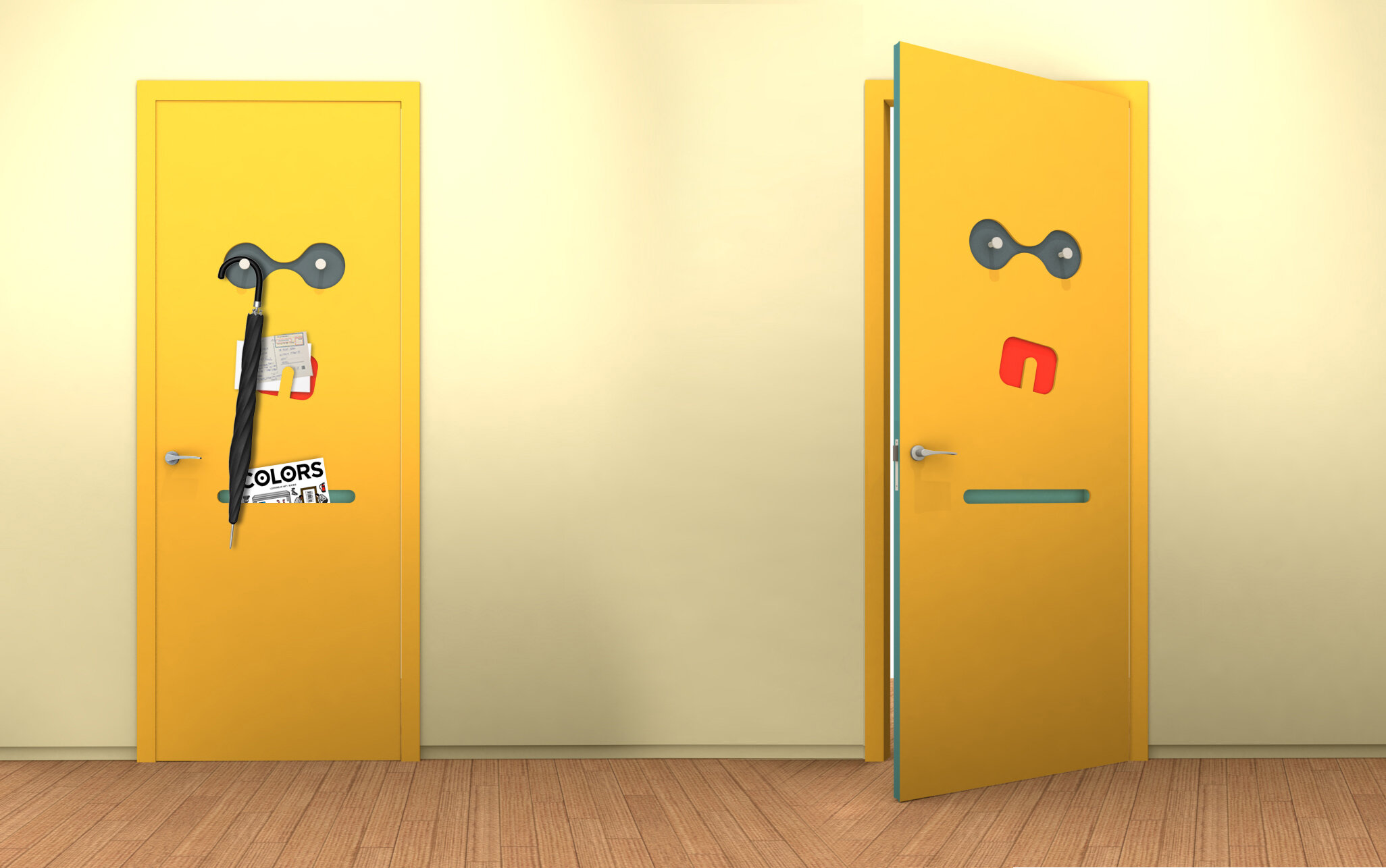 A security door helps make your home a safer place, and you can find one that matches the decor of your home. Funny Face Door Cecilia Vitas Design