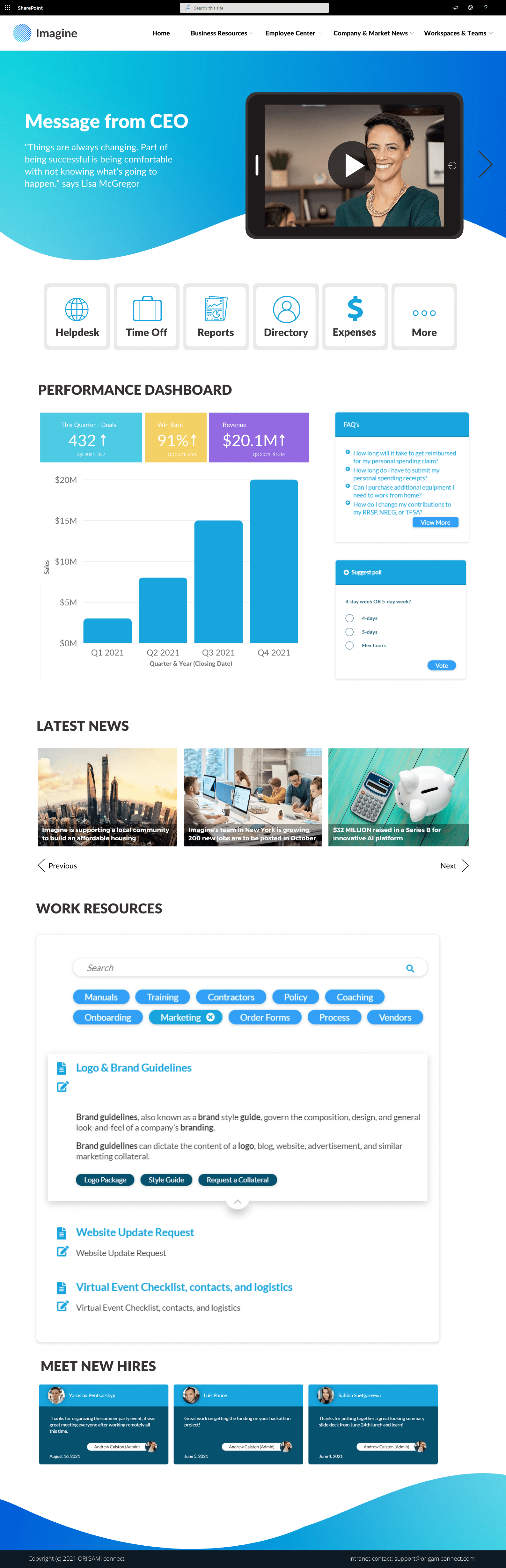 Use sharepoint design and development tools to apply branding to your. 5 Stunning Sharepoint Design Ideas To Inspire You In 2022 Origami