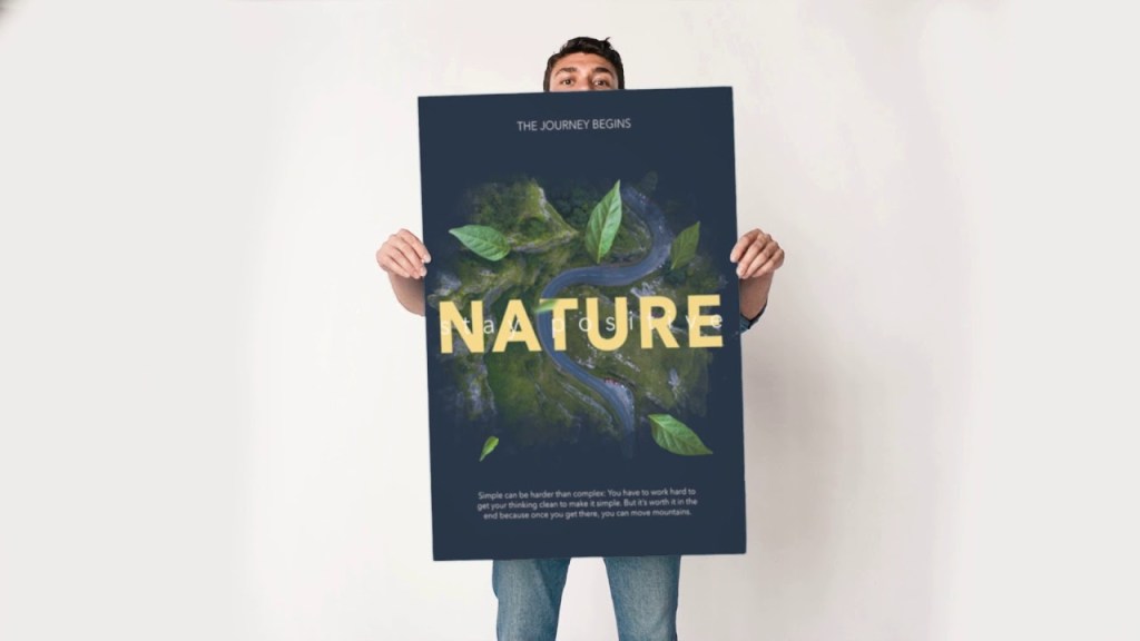 18+ Download Man Holding Poster Mockup&nbsp;Psd