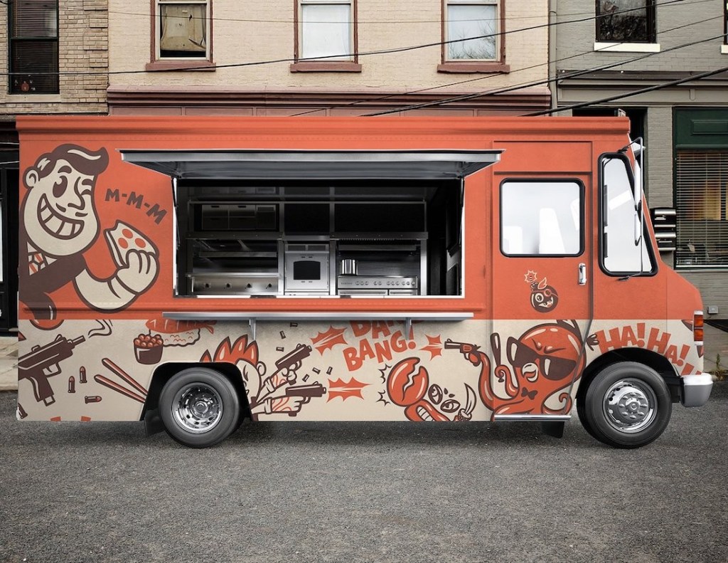 13+ Download Free Food Truck Mockup&nbsp;Psd